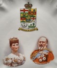 Antique King Edward Vii   Queen Alexandra Dominion Of Canada Commemorative Plate