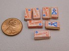 Vintage Lot Of 300  Pcs Dollhouse Miniature Cracker Jack Boxes   Stickers