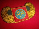 Vietnam War Us 82nd Airborne Division Winged Patch