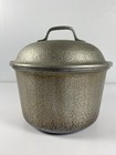 Vintage Century Silver Seal Hammered Cast Aluminum Pot W lid Original Handle