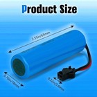 3 7v 2500mah Li Ion Battery 2 Pack Rechargeable Batteries With 2 Usb Charger