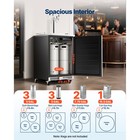 Uimoso 24  Triple-tap Beer Kegarator Dispenser W co2 Tank 160l Beverage Cooler