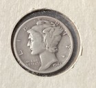 1944-d Mercury Dime Denver Mint     90  Silver F