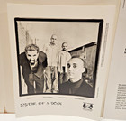 System Of A Down -    system Of A Down    1998 Press Kit 8x10 Photo 5 Pg Bio