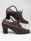 Valerie Stevens Leather High Heels Pumps Brown Shoes Women s Size 10 B