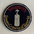 Original 1970s-80s Seagram s Seven Crowns Of Sports Awards Program Patch Rare