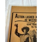 Vintage Gene Autry Mule Train Movie Poster Window Card Columbia Pictures S008