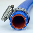 2ft 3 8  Id Blue Silicone Heater Hose With Clamps 10mm 350f Radiator Coolant