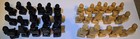 Hand Carved Wooden Chess Set 32 Pcs Folk Art