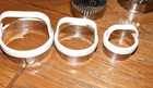 Vntg  Lot 29 Cookie Cutters Biscuit Baking Cake Decor Round Fluted Stainless
