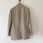 Brooks Brothers Blazer Mens 42 Tan Linen Plaid 346 Sport Coat Vintage Union Made
