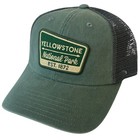 New Yellowstone National Park American Needle Green Trucker Mesh Back Hat - Usa