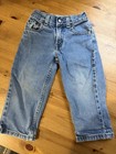Vtg Levi s 526 Reg Relaxed Fit Lids Jeans Boy Girl Toddler 2t Elastic Back Stain