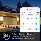 Kasa Outdoor Smart Plug  Smart Home Wi-fi Outlet With 2 Sockets  Ip64 Weather