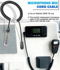 Coiled Extension Cable For Garmin Ghs 10 Microphone Radios Cord   Assembly
