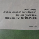 John Deere Tm1487 Technical Manual For F911  F915  F925  F932   F935 Front Mower