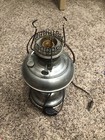 Rare Antique Perfection Oil Lamp Silver Tone Great Condition Converted