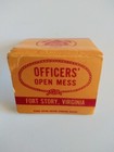 Vintage Matchbook Cover From Officers  Pen Mess Fort Story Virginia