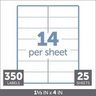 2 Office Depot Inkjet   Laser Address 1 25  X 4  700 Total Labels New Free Ship