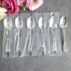 Christofle Malmaison 6pcs Silverplate Demitasse Spoon Excellent