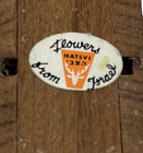 Vintage Jewish Mcm Flowers From Israel Lucite Hanukkah Menorah Judaica Judaism