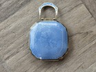 Vintage Guilloche Powder Compact With Puff  Metal Mesh   Enamel Comb  Stratton