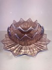 Five Piece Westmoreland Stunning Lotus Pink Opalescent Glassware Set- Vintage