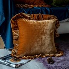 Velvet Throw Pillow Cover Soft Decorative Luxurious Solid Square Cushion Case   