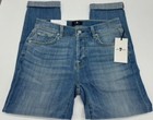 7 For All Mankind Women s Josefina Slim Boyfriend Jeans Mid-rise Medium Stretch