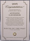 2024 Pieces Of The Past 1700s Antoine Lavoisier Handwritten Document Relic Rare