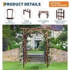 85 In Wooden Garden Arbor solid Fir Wood Trellis For Plant Climbing wedding C   