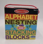 New Melissa   Doug Alphabet  Nesting  And Stacking Blocks Seen On Baby Einstein