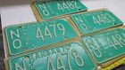 5 New Old Stock 1970   Kansas Truck License Plate Tag    Norton   County  Lot B
