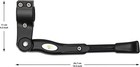 Bike Kickstand 22-27    700c - Black - W bell   Hex Screwdriver - Adjustable New