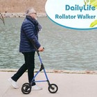 Rollator Walkers For Seniors  Steerable Cane With 7 5  Wheels  Foldable 3 Wheels