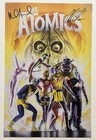Vintage The Atomics Comic Book Art Framed Print Signed Mike Allred   Alex Ross