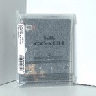 Disney X Coach Cn032 Slim Id Card Case Black Holiday Minnie   Pluto Limited