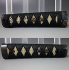 Tsuka Handle Kiku Chrysanth Fuchi Kashira Bird Menuki Sword Fitting Tsuba