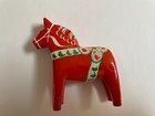 Vintage Orange Dala  Horse Nils Olsson Sweden  Bx4