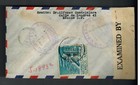 1942 Mexico Df To Buenos Aires Argentina Censored Registered Cover El Ateneo