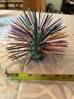 Porcupine Hand Painted Wood Carving Alebrije Folk Art From Oaxaca  Mexico