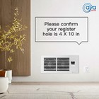 Aya Gear 4 x10  Register Booster Fan With Thermostat  Quiet Air Vent Booster