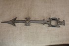 Old Weather Vane Lightning Rod Arrow Point Aluminum Folk Art Needs Tail Repaired