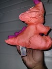 Vintage Fisher Price Puffalump 1992 Dinosaur Plush Triceratops Squeak Toy Dino