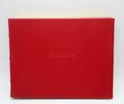 Graphic Image Leather Bound Hardcover Guest Book Red New