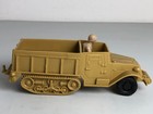 Vintage Marx Desert Fox Playset Tan Half Track W driver