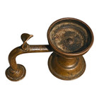 1850 s Old Antique Vintage Rare Unique Figure Brass Oil Lamp  Diya  Collectible