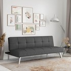 Convertible Futon Sofa Bed Modern Style Tufted Multi-functional Furniture Black