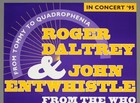 Roger Daltrey   John Entwistle  the Who      Rare Original 1995 Concert Poster