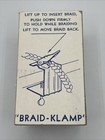Vintage Braid-aid Rug Braiding Braid Klamps Needle Made In Usa  i2 